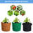 Taten 5 Gallon mix Black, Ginger, Green Chemical Fiber Grow Bags-96221512