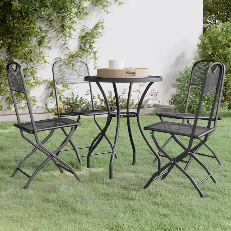 Andreias 4 - Person Patio Dining Set with Round Table