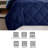 Diamond Quilting Reversible Down Alternative Comforter Set-98873451-98873450