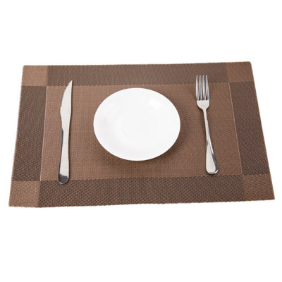 Donasia Polyester Plaid Placemat