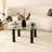 Modern Coffee Table, 31.5 x 15.7 x 31.5 Inches | 100% Tempered Glass Top, 100% Beech Wood Frame, Anthracite Color | Stylish & Durable Design, Perfect for Living Room & Contemporary Spaces-225699426-225699455