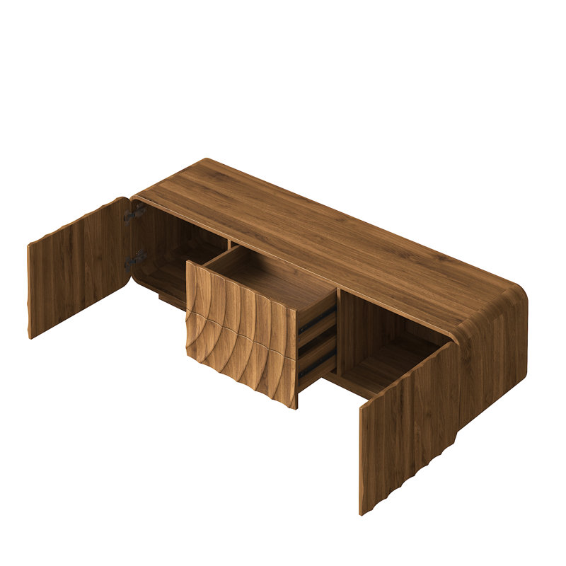 Meuble télé 58 po Ripplewood, 58", Walnut
