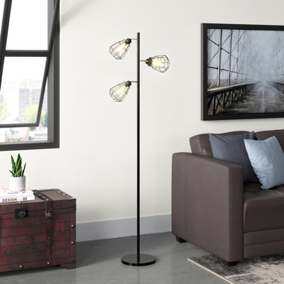 Lipsey 65.5'' Black Matte Tree Floor Lamp