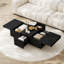 Solid Coffee Table with Storage