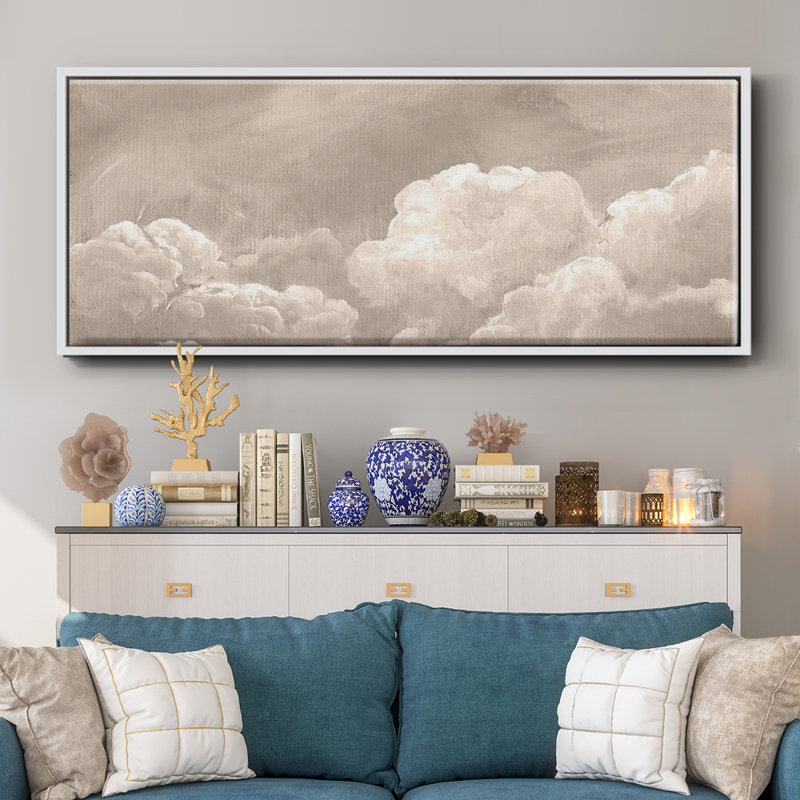 «Painted Clouds I», toile encadrée, H 24 po x l 60 po