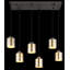 Takye 6 - Light Matte Black Geometric Pendant