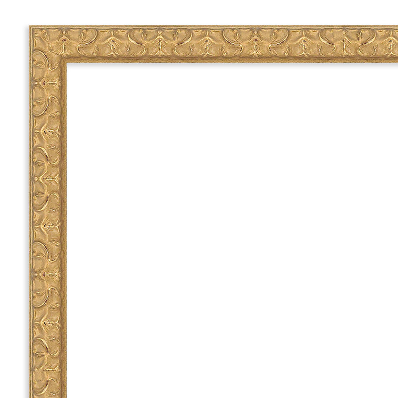 Miroir mural de salle de bain Lila, 26,5 po x 20,5 po, Doré