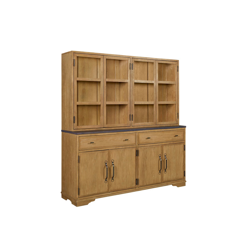 Armoire 2 pièces (bahut et buffet) - Amande, Brun pâle