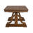 Extendable Trestle Dining Table With 4 Upholstered Side Chairs Upholstered Bench And Buffet-46134066
