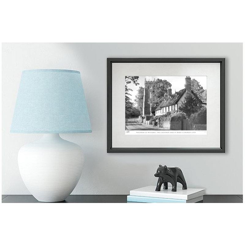 Walsham Le Willows, The Causeway And St Mary's Church C1955 by Francis Frith - Single Picture Frame Print
