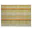 Tapis extérieur lavable antidérapant à rayures brun clair et orange 2 pi x 3 pi