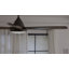 Ventilateur de plafond en bois massif 60 po à DEL à intensité variable avec télécommande, moteur CC réversible silencieux à 6 vitesses, gris anthracite / bois-515908385-515908384