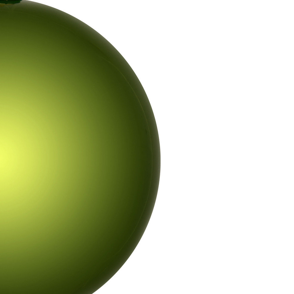 Holiday Décor Ball Ornament, 3" H x 3" W x 3" D, Juniper Green Shiny