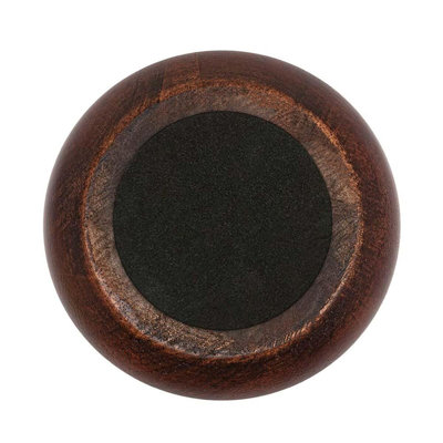 3 in x 6 in Solid Hardwood Round Bun Foot