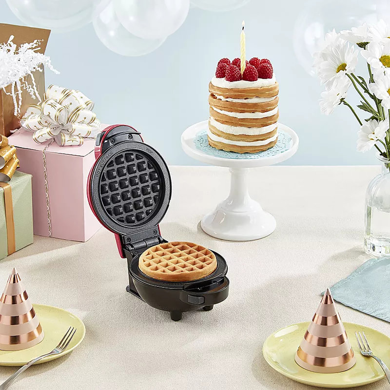 Dash 1 waffle Red Plastic Waffle Maker, Red