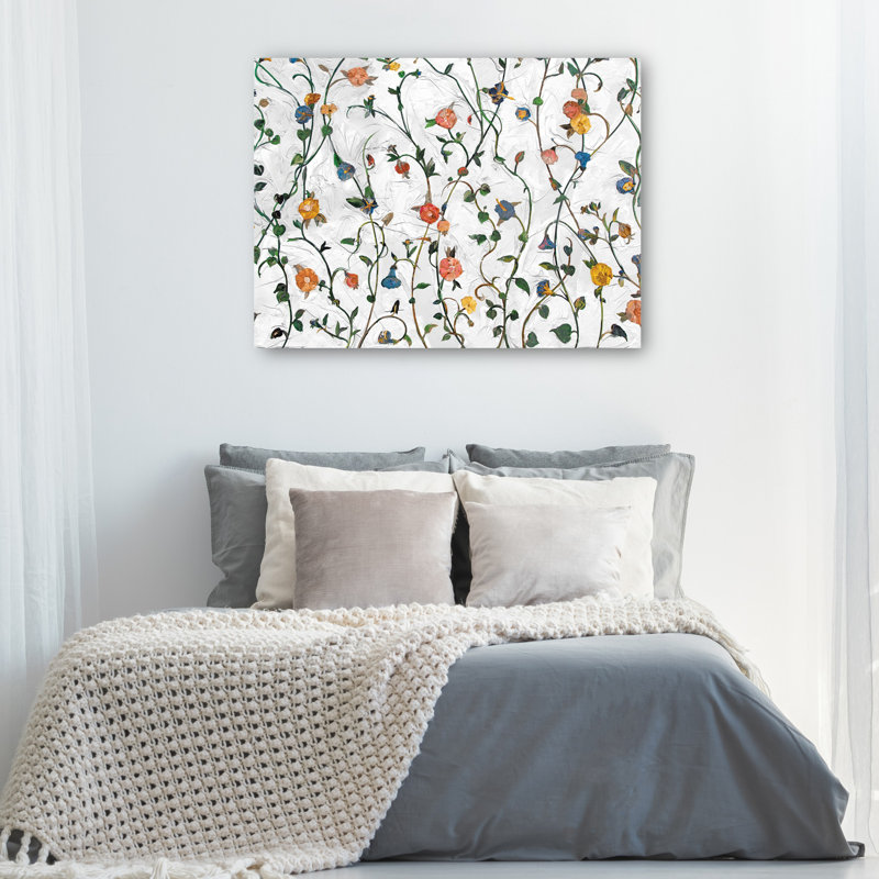 Impression sur toile Garden Trellis par Studio Arts, Toile tendue, H 18 po x l 24 po x P 1,5 po