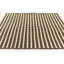Tapis d'extérieur brun rayé en PET tissé à la main 2 pi 3 po x 8 pi Momeni Caicos-121099083