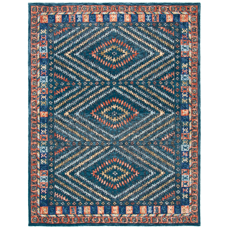 Tapis en laine touffeté à la main Illari, Rectangle 10 pi x 14 pi
