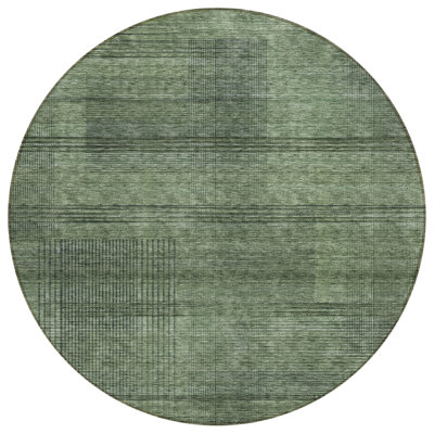 Malchow Washable Striped Indoor / Outdoor Rug