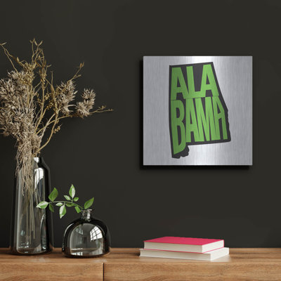 'Alabama 2' by Art Licensing Studio Metal Wall Art, 12" x 12"