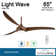 65" 3 - Blade LED Propeller Ceiling Fan with Remote Control and Light Kit Included
