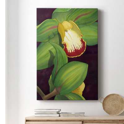 Lime Orchid II - Wrapped Canvas Graphic Art -  Red Barrel StudioÂ®, C74540A4EB594A0E981CE9400CD2148C