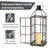 Wood and Metal Tabletop Lantern (Set of 2)-702823661-703904111