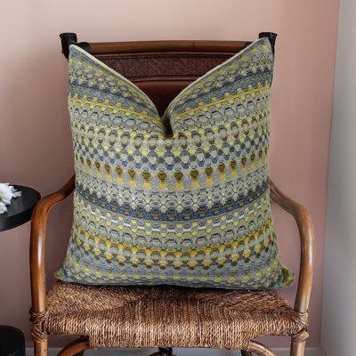 Housse de coussin Thomas Thomas® à rayures bleues et jaunes de tailles variées