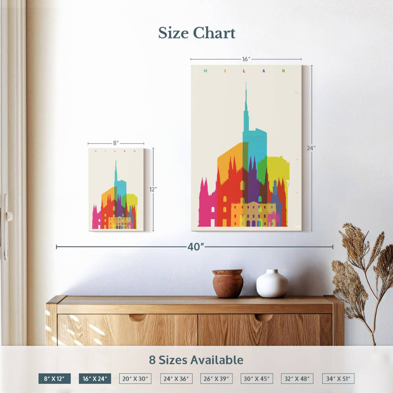 Nicci Vibrant Milan, 12" H x 8" W