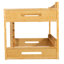 Lit superposé avec tablettes de rangement et ports USB-1059967412