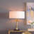 D16x31" Leaf Lamp With Marble Base, Gold