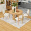 5Pcs Dining Table Set with Upholstered Chairs-78003112