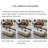 Storage microcrystalline stone coffee table
