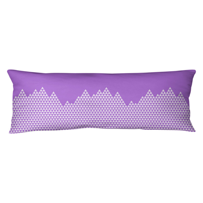 Coussin lombaire mountain, Bourre en polyester, Molleton moelleux, Violet