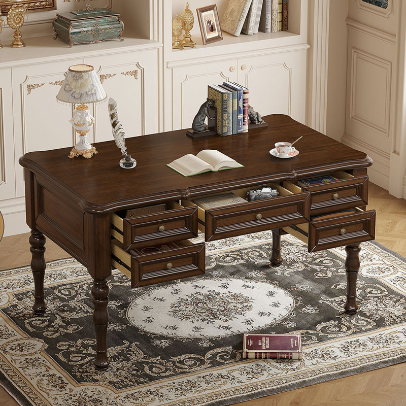 American style retro desk and chair set