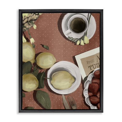 Cadre flottant Italian Coffee & Fruit, design par Anna Lischenko