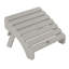 Chaise Adirondack en plastique Milaca avec repose-pieds pliable (ensemble de 2) et table d'appoint pliante-120199272
