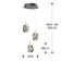Neher 3 - Light Chrome LED Cluster Pendant