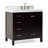 Ariel Cambridge 36 In. Right Offset Vanity With 2 In. Carrara Marble Countertop-105903775