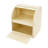 Bread Box, 2 Tier Roll Top Bread Storage Box, 2-Tier Countertop Bread Holder-1208663736