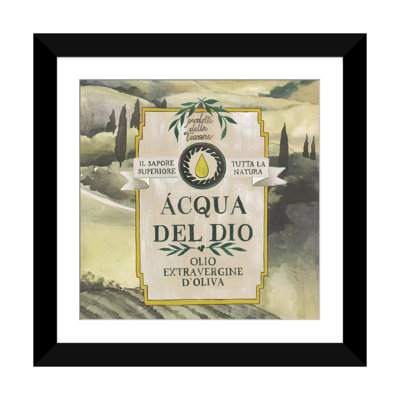 « olive oil labels i », publicité rétro sur toile