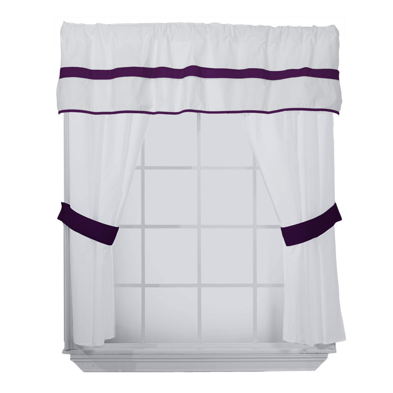 Cotton Blend Curtain/Drape, Plum
