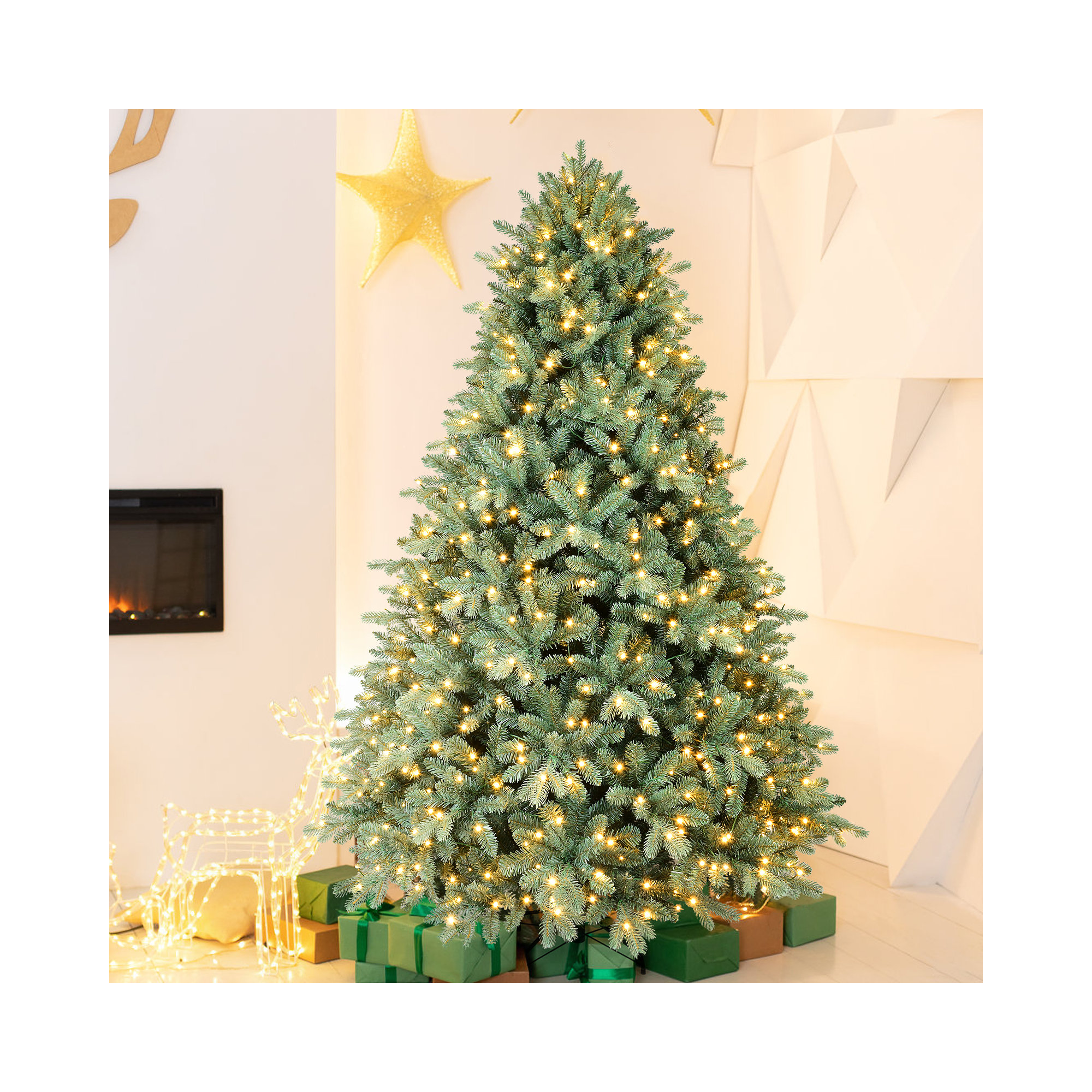 Lighted Christmas Tree, 6 ft