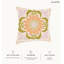 Housse de coussin floral en polyester
