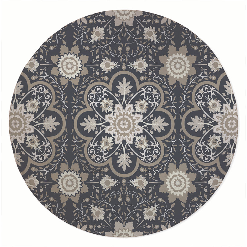 Skyler Outdoor Rug, Round 5'