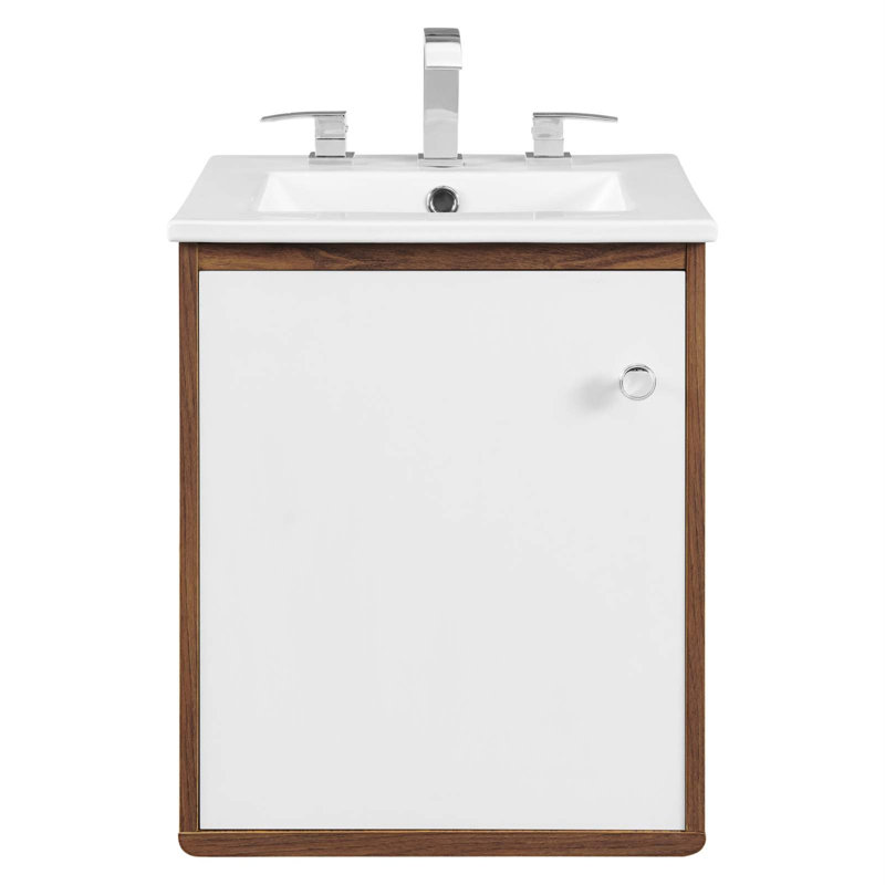 Meuble-lavabo mural 18 po