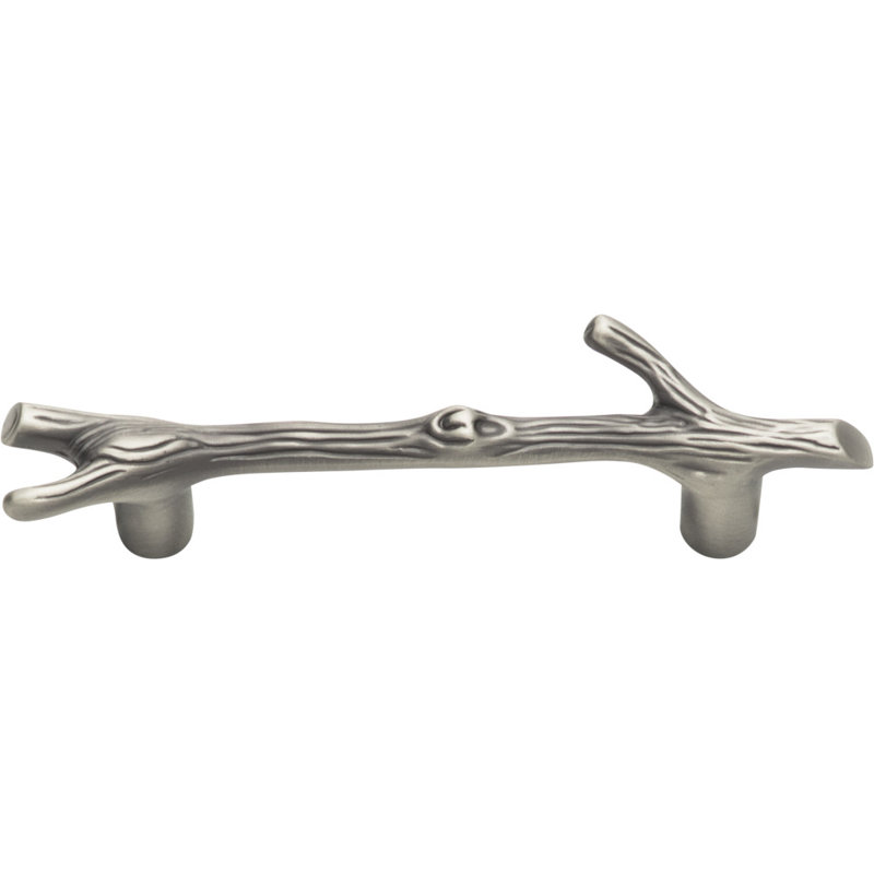Twig 3" Center to Center Bar Pull, Pewter