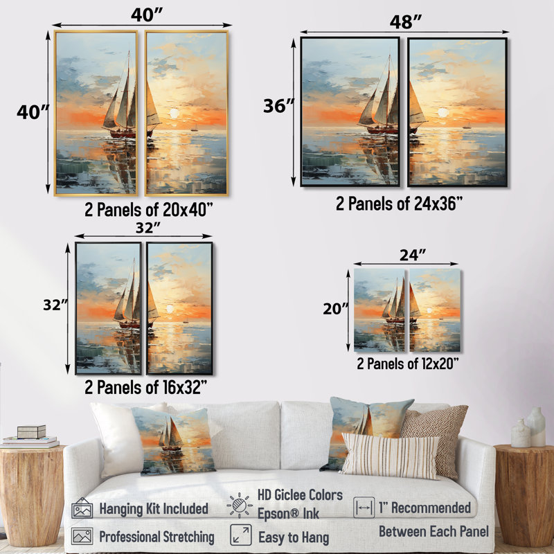 Minimalisme, voilier, rythme, transport, H 32 po x l 32 po, Impression encadrée flottante, Argent argent