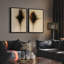 Art mural encadré, rétro, antique, classique pour chambre à coucher - 16 po x 24 po x 2 panneaux-602197599-602197593