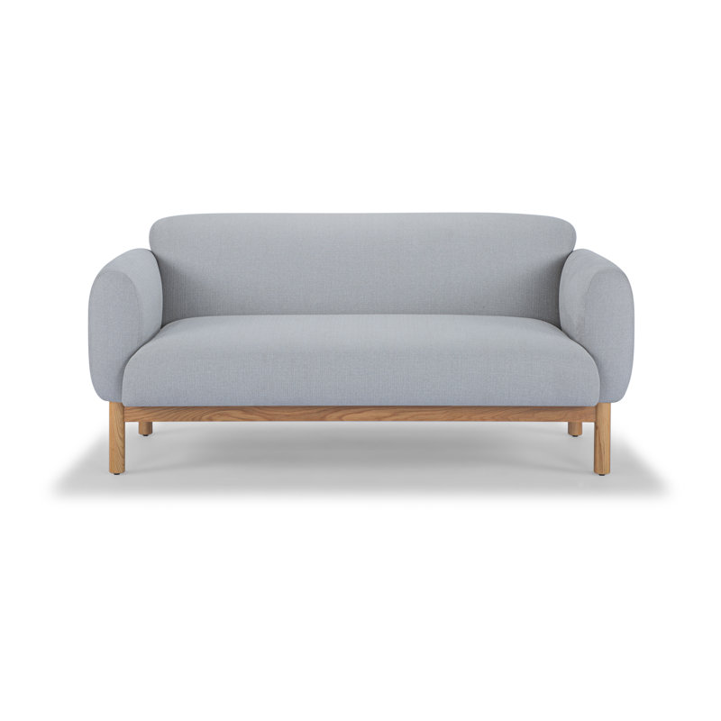 Tulum Sofa, Metro Light Gray Linen Blend, 68" W